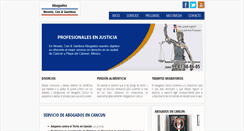 Desktop Screenshot of abogadoscancun.com