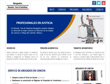 Tablet Screenshot of abogadoscancun.com